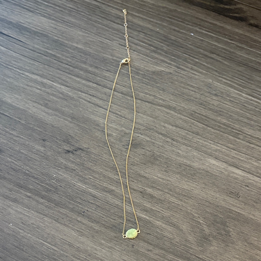 Lc Lauren Conrad Gold Blue Stone Necklace 12$